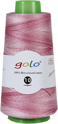 Vista 152 de Golo - 3 bolas de hilo de ganchillo tamaño 10, hilo de crochet para tejer a mano 102