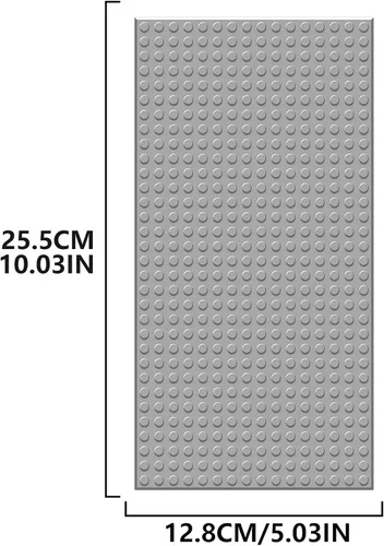 Vista 2 de EKIND 2 placas base clásicas de 5 x 10 pulgadas, compatibles con ladrillos de juguete de las principales marcas, fomenta la lógica y la creatividad