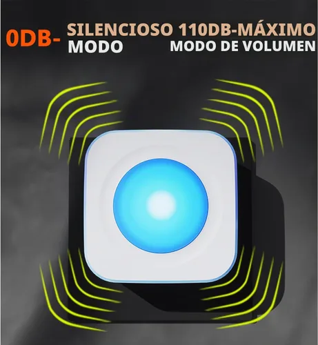 Vista 6 de Timbre inalámbrico para el hogar, timbre con discapacidad auditiva, 2 botones y 3 receptores, luz intermitente, timbre inalámbrico para oficina