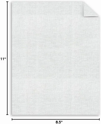 Vista 4 de Southworth Z550CK Papel Cartulina de Negocios 25% Algodón Lino Blanco 65 libras 8-1/2 x 11 100/Caja FSC