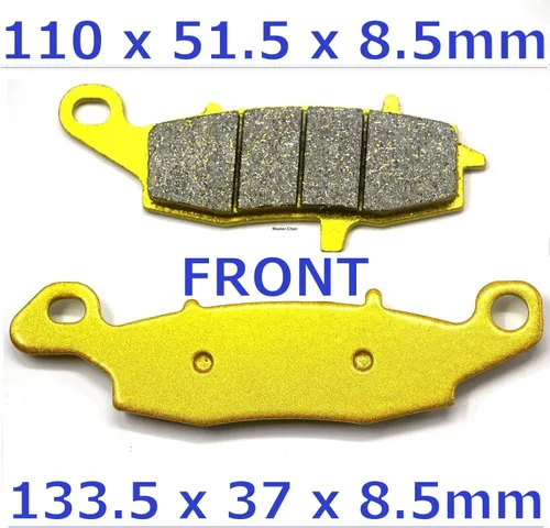 Vista 3 de Pastillas de freno delanteras traseras Frenos para Kawasaki ER-6N 2009-2016 - Ninja 650 R EX650 2006-2016 - Z750 2004-2006 - Z750S 2005-2007 - GPz