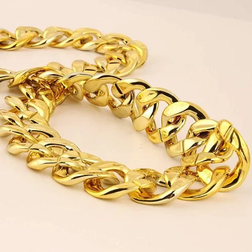 Vista 4 de Big Chunky Plastic Hip Hop Chain Necklace,26",32",36",40