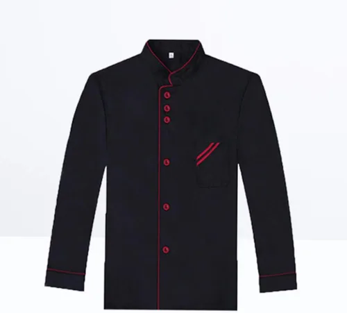 Vista 3 de Cabilock Chef Uniforms - Ropa de chef de manga larga para mujeres y hombres, abrigos de chef, chaqueta de chef con botones de algodón para el hogar