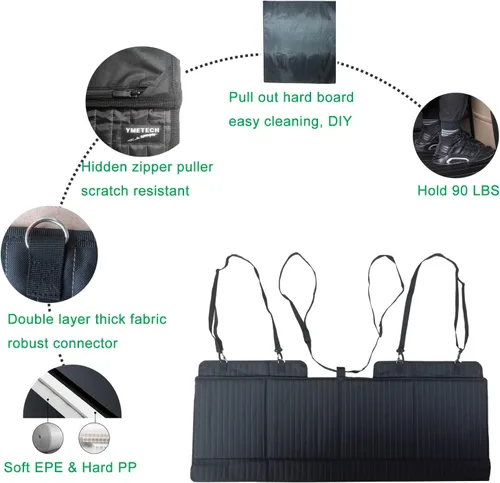 Vista 6 de colchón para auto no inflable, extensor de asiento trasero de auto, colchón portátil para SUV, colchón de auto plegable, colchón de camping