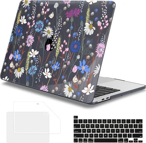 Vista 13 de Mektron Funda para MacBook Pro de 13 pulgadas 2022 2021 2020 versión A2338 M2 M1 A2289 A2251, cubierta rígida de plástico impresa para MacBook Pro