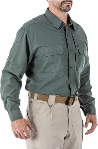 Vista 4 de 5.11 Camisa táctica multiusos de algodón de manga larga para hombre, estilo 72157