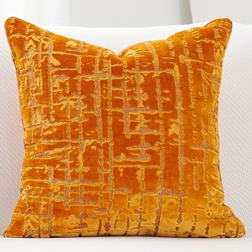 Vista 10 de Funda de cojín Alerfa, cuadrada de 18 x 18 pulgadas, a cuadros, a rayas, bordada, de terciopelo, funda de cojín de lujo moderna para sofá, sala