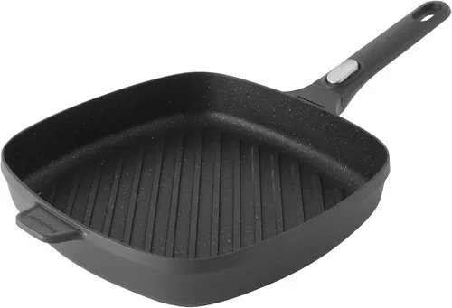 Vista 8 de BergHOFF GEM - Sartén antiadherente de aluminio fundido de 10 pulgadas, 2.4 cuartos de galón, cuadrado que se mantiene fresco, mango desmontable