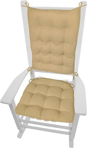 Vista 27 de Barnett Home Decor Madrid Cojines Naturales para Mecedora - Almohadilla de Asiento de Mecedora Rellena de Espuma de Látex 16.5 x 18 pulgadas y Cojín