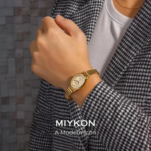 Vista 2 de Miykon Dainty Vintage Dress Watches for Women – Easy Reader Analog Ladies Watch for Small Wrists with Stainless Steel Expansion Bracelet – Second
