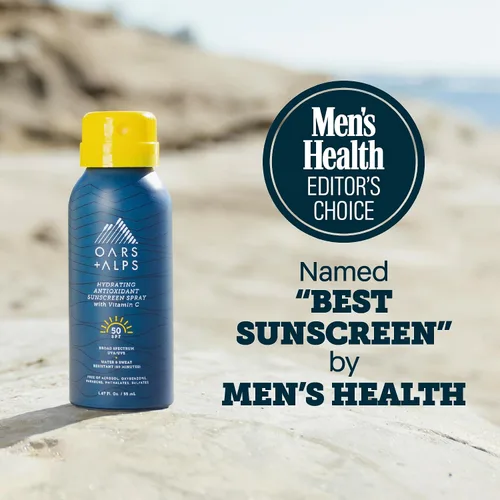 Vista 3 de Oars + Alps SPF 50 Face & Body Broad Spectrum Sunscreen Spray Fast-Absorbing, Lightweight, Non-Greasy, Hawaii Reef Act 104 Compliant
