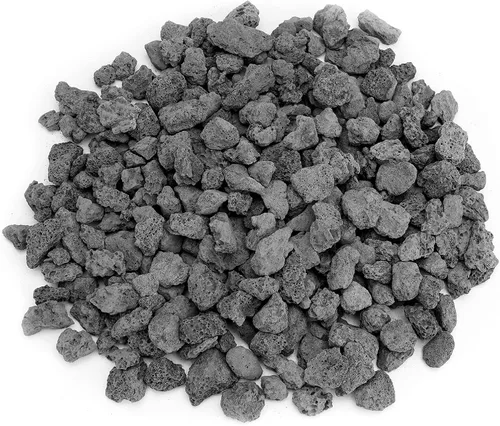 Vista 9 de Stanbroil Gránulos de roca de lava – Paisajismo decorativo para cuencos de fuego, hogueras, juegos de troncos de gas, chimeneas interiores