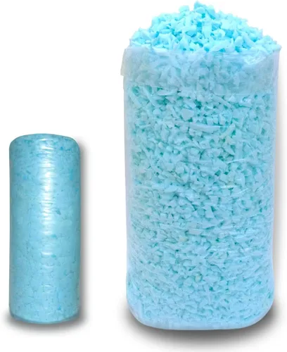 Vista 10 de BOXIN Relleno de espuma viscoelástica triturada para relleno de puf, espuma de relleno de almohada suave y conveniente para cojín de sofá, cama