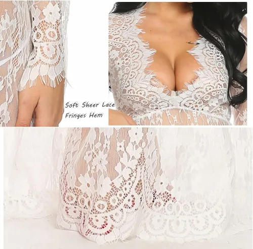 Vista 3 de COSYOU - Vestido de maternidad para mujer, con hombros descubiertos, ideal para fiesta y sesiones de fotos