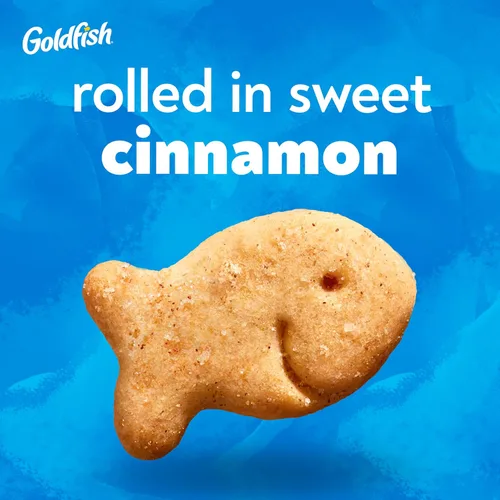 Vista 3 de Goldfish Grahams Galletas Snack Horneadas Sabor Rollo de Canela, Bolsa de 6.6 Oz