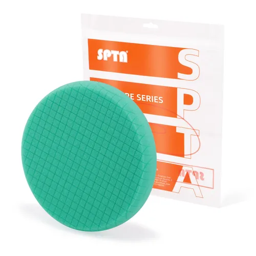 Vista 29 de SPTA - Almohadilla verde de corte grueso de 3.5 pulgadas para placa de respaldo de 3 pulgadas (80 mm), esponja de pulido ideal para pulir
