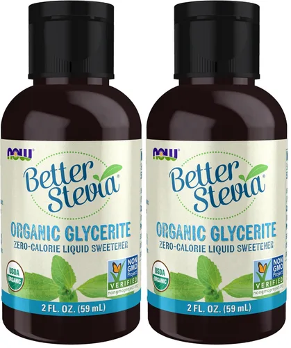 Vista 7 de Edulcorante líquido Better Stevia de NOW Foods, con glicerina, 2 fl oz