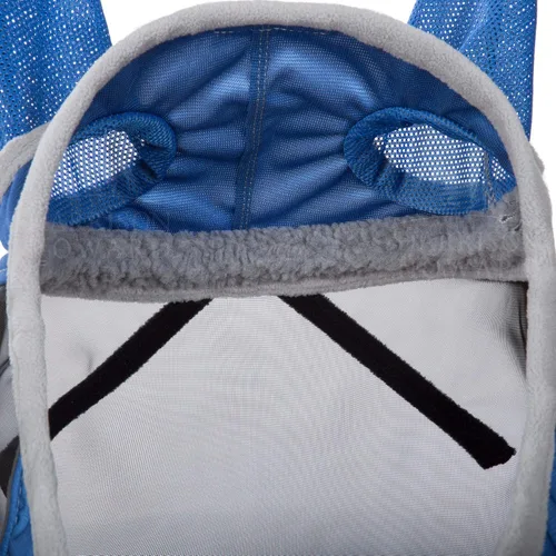 Vista 163 de Harrison Howard Máscara de mosca de caballo luminosa profesional estándar con orejas protección UV para caballo, azul y plateado, pequeño poni Azul