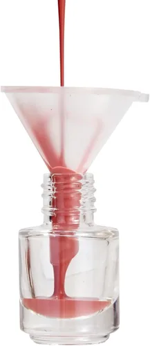 Vista 7 de Bright Creations Minibotellas vacías de esmalte de uñas con cepillo, frascos de vidrio recargables para hacer esmalte de uñas, mini botellas