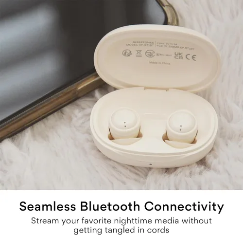 Vista 6 de MEE audio SleepTones - Auriculares para dormir con Bluetooth para dormir de Beige