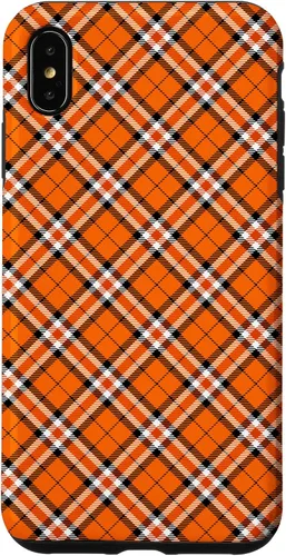 Vista 11 de iPhone 16 Vintage Orange Plaid Halloween Fall Autumn Pumpkins Case