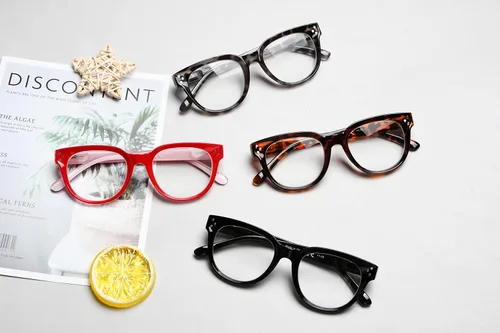 Vista 6 de Eyekepper Gafas de lectura gruesas y resistentes con 4 embalajes para mujer Ladies Magnifying Glass, Women's Stylish Reader Eyeglasses