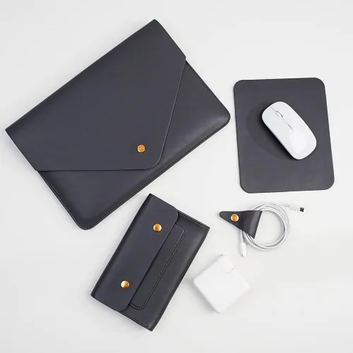 Vista 10 de Funda para portátil Benfan de 13 pulgadas, compatible con el nuevo MacBook Air 13 de 2024, nuevo MacBook Pro 13, Dell XPS 13 con bolsa pequeña