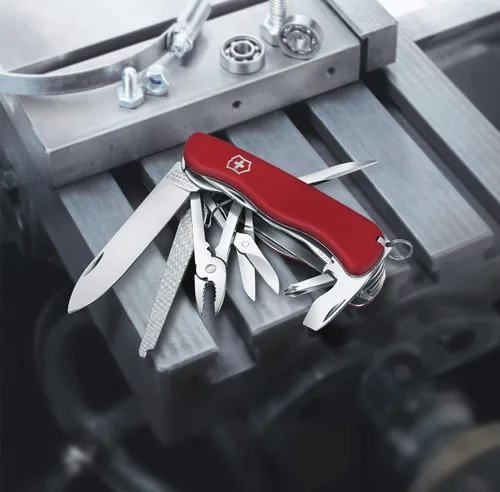 Vista 3 de Victorinox Work Champ - Cuchillo suizo del ejército, 21 funciones, color rojo multiherramienta cuchillo suizo del ejército pequeño cuchillo