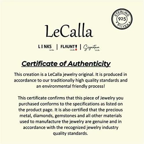 Vista 5 de LeCalla Links Pulsera de plata de ley italiana con clip de papel para mujer