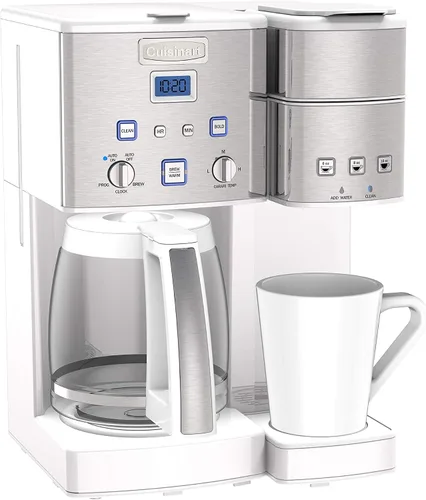 Vista 5 de Cuisinart Cafetera, 12 tazas con 3 cafeteras de tamaño único, 6, 8, 12 onzas, negro/acero inoxidable, SS-15BKSP1
