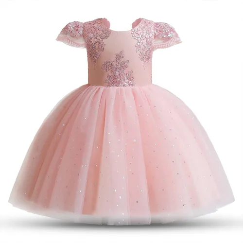 Vista 2 de NNJXD Baby Girl Princess Dress Bowknot Sequins Dresses