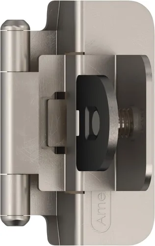 Vista 20 de Amerock Bisagra de gabinete doble desmontable Bisagra insertada de 3/8 pulgadas (10 mm) Bronce frotado con aceite Juego de 2 Bisagra