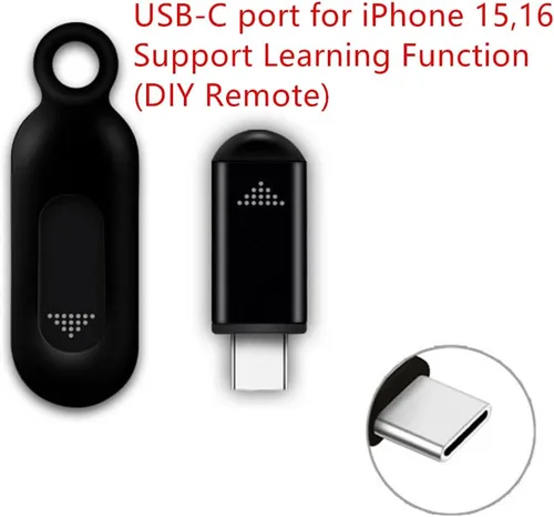 Vista 2 de R09 Mini Adaptador de Control Remoto IR para Smartphone para Teléfono Inteligente Android Mini Control Universal Infrarrojo Todo en Uno para Aire