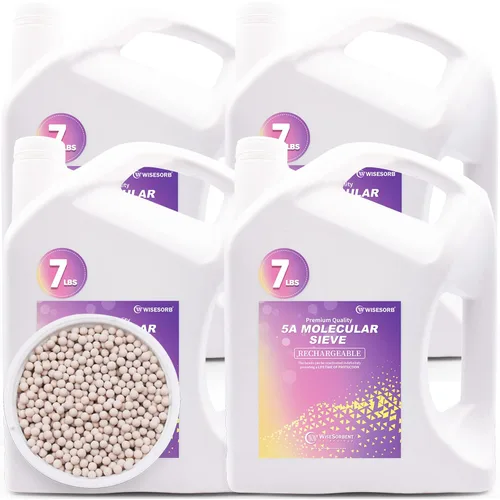 Vista 18 de Wisesorb - Perlas desecantes de tamiz molecular 5A de 3.17 KG, deshumidificadores dessecantes reutilizables absorbentes de humedad