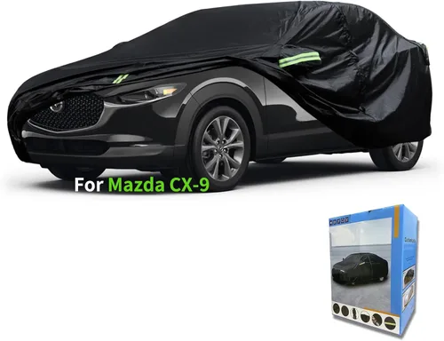 Vista 12 de Funda a medida para automóvil Mazda, funda de automóvil de 7 capas impermeable para todo tipo de clima, para exteriores, cubierta completa contra