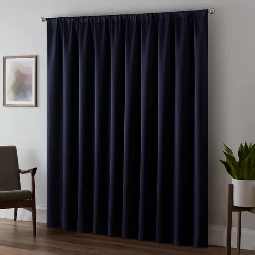 Vista 4 de Eclipse Cortina Sólida Thermapanel para Oscurecer Habitaciones con Bolsillo para Barra, Cortina de Ventana para Dormitorio y Sala de Estar