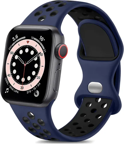 Vista 8 de Lerobo - Bandas deportivas compatibles con Apple Watch Band de 40 mm, 41 mm, 38 mm y 42 mm para Series 11, 10 para mujeres y hombres, suaves bandas