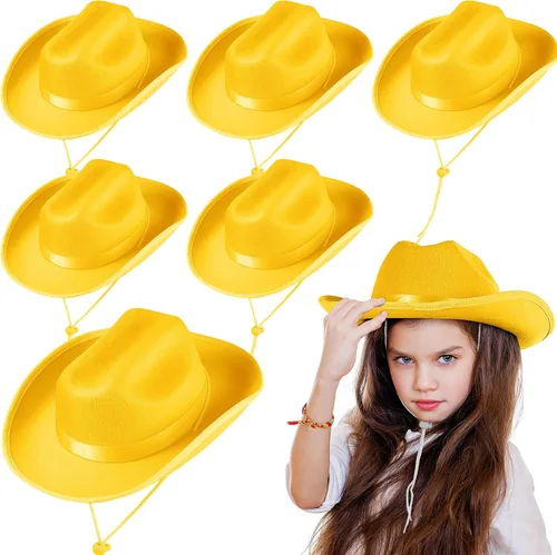 Vista 14 de Hercicy Sombreros de vaquero para niños pequeños, sombrero de vaquera para niños y niñas, accesorios de disfraz de bebé, suministros de fiesta