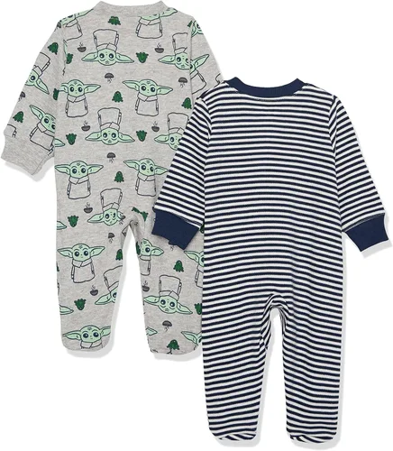 Vista 2 de Tienda Essentials Disney l Marvel l Star Wars Unisex Babies' Cotton Footed Sleep and Play, Multipacks