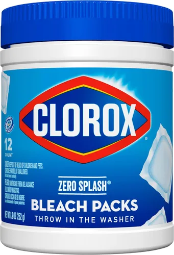 Vista 9 de Clorox Paquetes de blanqueador Zero Splash - Cápsulas de lavandería, paquete de 4