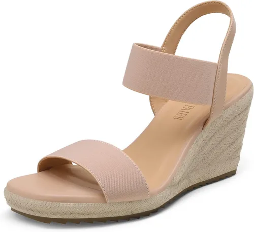 Vista 10 de DREAM PAIRS Sandalias de verano con plataforma de cuña para mujer Negro
