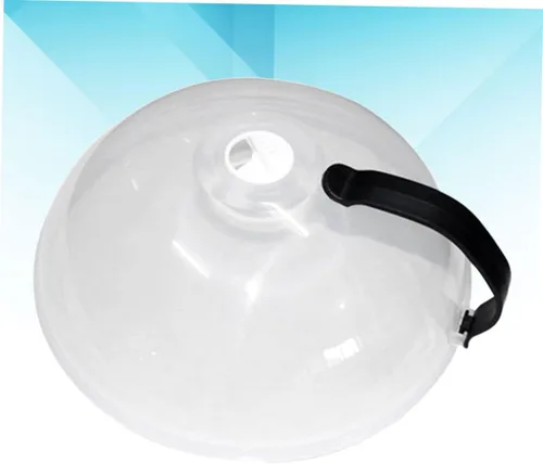 Vista 9 de SHERCHPRY Cubierta de aceite reutilizable portátil con mango negro, cubierta versátil para alimentos para microondas y cocina, evita alimentos