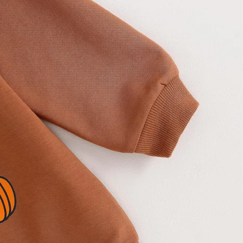 Vista 71 de Ropa de Halloween para bebé niña, sudadera con estampado de calabaza, mameluco de burbujas, lindo traje de Acción de Gracias de otoño