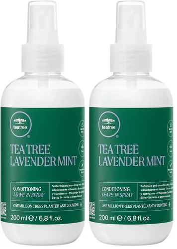 Vista 18 de Tea Tree Lavender Mint Conditioning Leave-In Spray, Lightweight Leave-In Conditioner, Softens + Smooths, For Coarse + Dry Hair, 6.8 fl. oz.