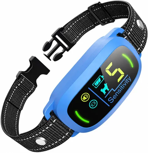 Vista 14 de FAFAFROG Collar Antiladridos para Perros de Tamaño Grande, Mediano y Pequeño, Collar Antiladridos Inteligente Recargable, Collar de Adiestramiento
