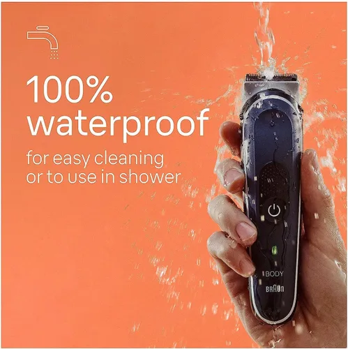 Vista 7 de Braun Body Groomer 5 para hombre, BG5340, herramienta de mapeo, tecnología SkinShield, peine sensible, hoja de metal afilada de por vida, peluquería