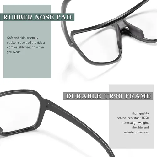 Vista 4 de KAPVOE Gafas de ciclismo fotocromáticas para hombres y mujeres, gafas de sol deportivas MTB para ciclismo, protección UV
