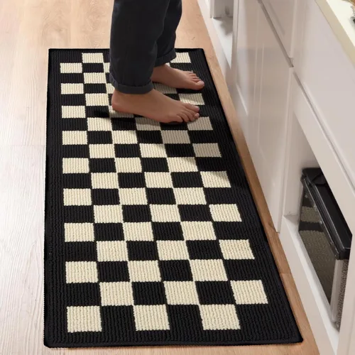 Vista 10 de GIB - Juego de alfombras de cocina y tapetes para piso, set de 2, alfombras antideslizantes/antideslizamiento para cocina, alfombras