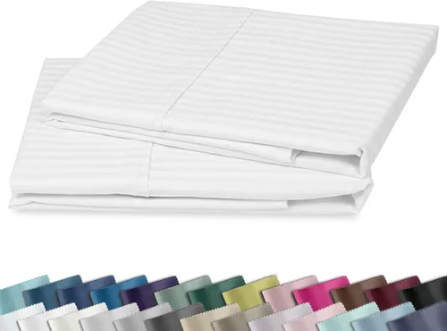 Vista 21 de Fundas de almohada de algodón de 400 hilos 01-Blanco