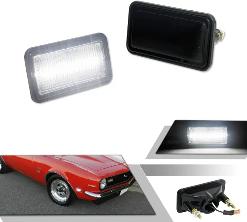 Vista 10 de para 1968 1969 Chevrolet Camaro Impala Nova Corvette El Camino Caprice Chevelle Luz de Marcador Lateral de Parachoques Delantero, Faro Antiniebla